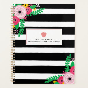 Floral Streifen Pink Apple Lehrer Plane Planer