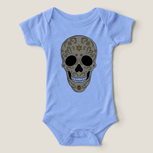 Floral Sugar Skull Dia de los Muertos (Design Vorderseite)