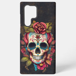 Floral Sugar Skull Día de los Muertos Spanisch Samsung Galaxy Hülle