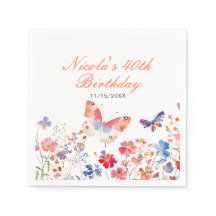 Floral Summer Butterfly Geburtstag