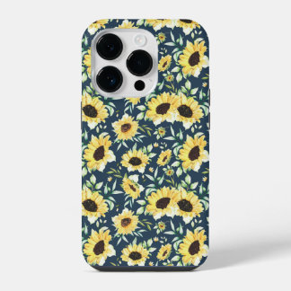 Floral sunflower case for iphone 14 pro  hülle