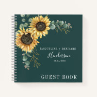 Floral Sunflower Eucalyptus Wedding Guest