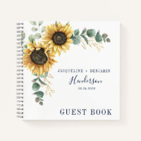 Floral Sunflower Eucalyptus Wedding Guest