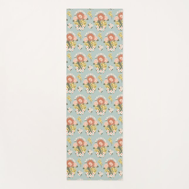 Floral Sunrise Yoga Mat Yogamatte (Vorderseite)