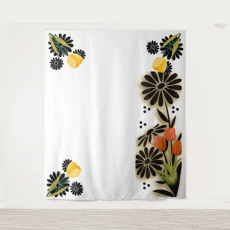 "Floral Symphony" Wandteppich