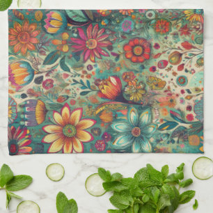 Floral Tapesta Küchentuch