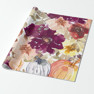 Floral Tattoo Geschenkpapier