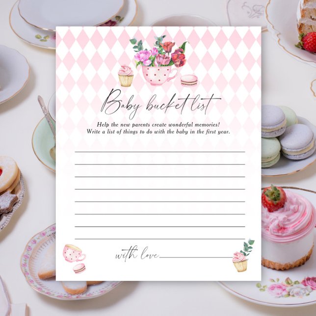 Floral tea Party - Baby Eimer List game (Von Creator hochgeladen)