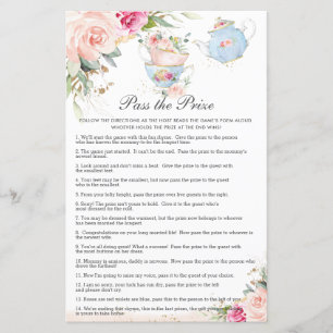 Floral Tea Party Kinderdusche Pass auf das Preissp
