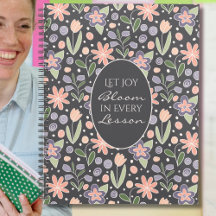 Floral Teacher Planner - Let Joy Bloom Design