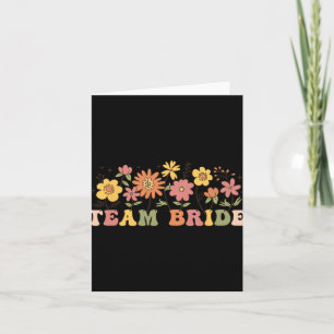 Floral Team Bride Wildblume Wedding Bachelorette Karte