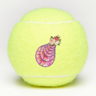 Floral Tennis Ball