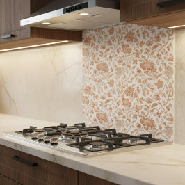 Floral Terracotta Toile Pattern Fliese