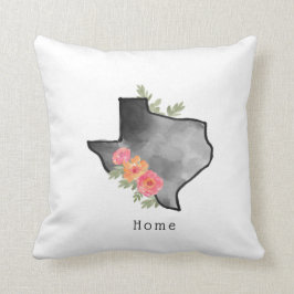 Floral Texas Staat Zuhause Kissen