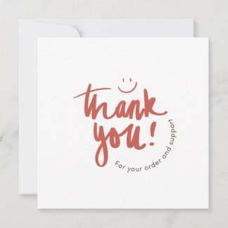 Floral Thank You Business Card – Small Business  Einladung