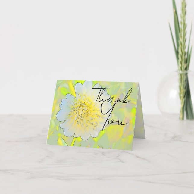 Floral "Thank You" Card Dankeskarte (Vorderseite)