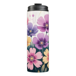 Floral Thermal Tumbler - Isolierter Reisecup Thermosbecher