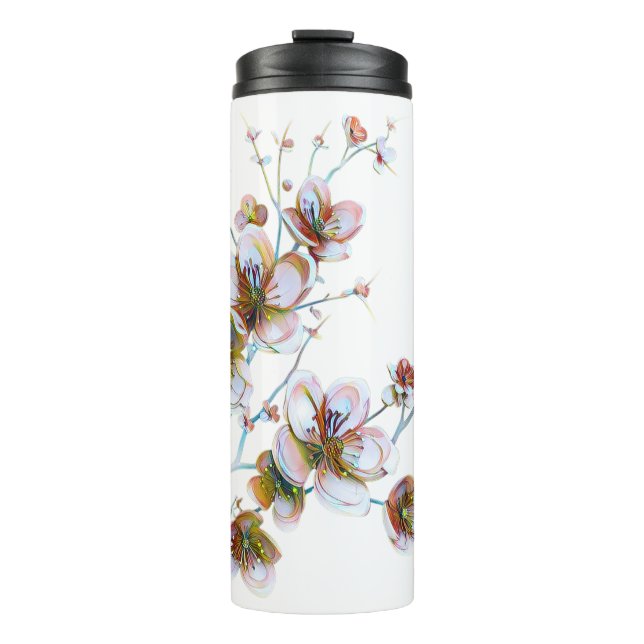 Floral thermal tumbler thermosbecher (Vorderseite)