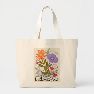 Floral Tote Bag Jumbo Stoffbeutel