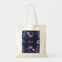 Floral Tote Bag - personalisiert