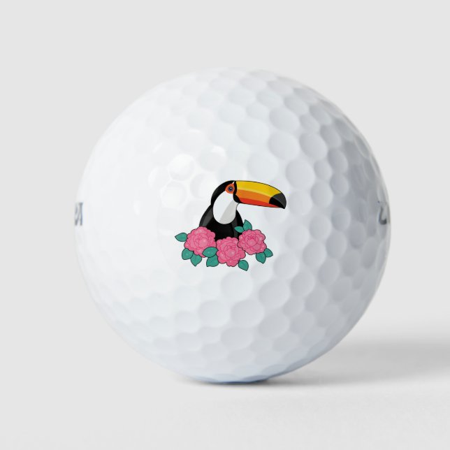Floral Toucan Golfball (Vorderseite)