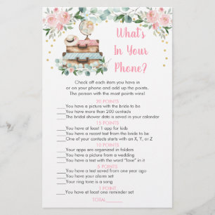 Floral Travel Bridal Was steckt in deinem Handyspi