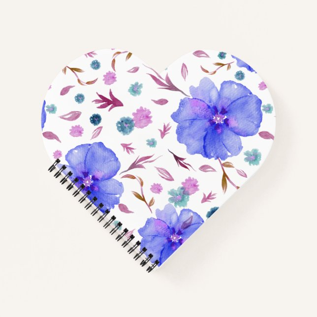 Floral Travel Journal Notebook Geschenk Notizbuch (Vorderseite)