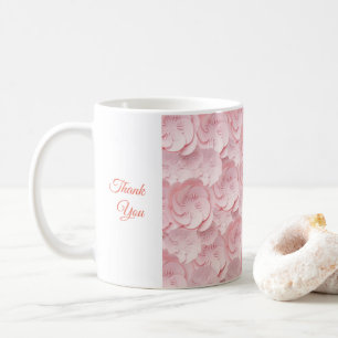 Floral Trinkbehälter Vielen Dank Tasse Soft Pink F