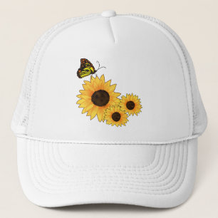 floral truckerkappe
