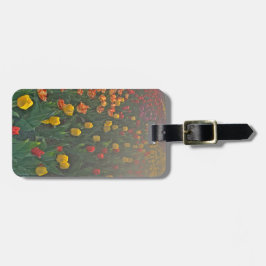 Floral Tulip Luggage Tag Gepäckanhänger