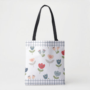 Floral Tulips Abstrakt Trim Bauernhof Muster