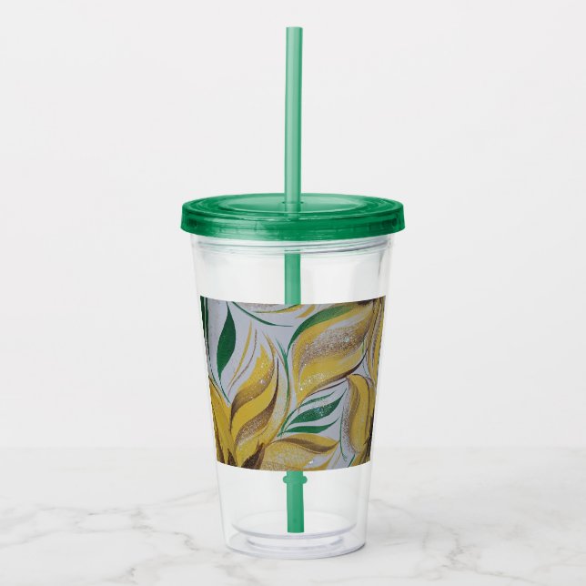 Floral Tumbler Acryltrinkbecher (Vorderseite)