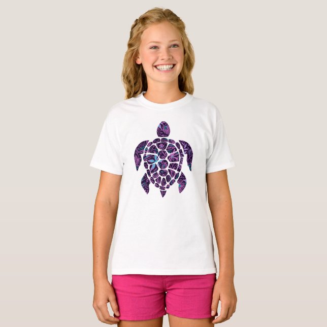 Floral Turtle T-Shirt (Vorne ganz)