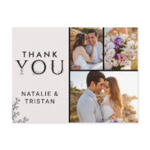 Floral Typografie Vielen Dank Foto