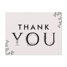 Floral Typografie Vielen Dank