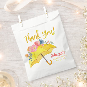 Floral Umbrella Baby Dusche Gefallen Beutel - Apri Geschenktütchen