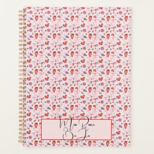 Floral und Strawberry Coquette Ditsy Planer
