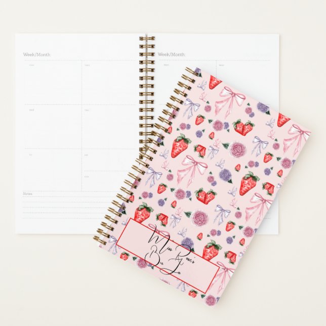 Floral und Strawberry Coquette Planer (Anzeige)