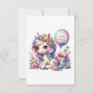 Floral Unicorn Birthday Joy