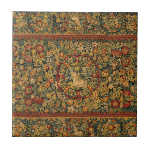 Floral Unicorn Motif Fliese