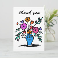 Floral Vase Loose Whimsisches Sketch Farbe kühl