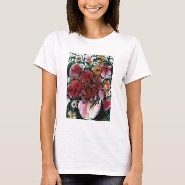 Floral Vase T-Shirt (Vorderseite)