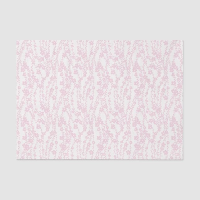 Floral Vines (Ivory - Pink) Seidenpapier (Vorderseite)