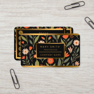 Floral Vintag Beautiful Trendy Collection Visitenkarte
