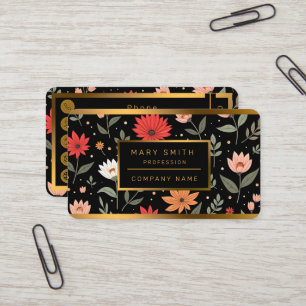 Floral Vintag Schöne moderne Sammlung Visitenkarte