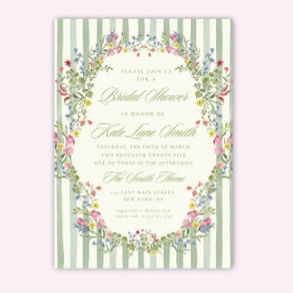 Floral Vintage Bridal Shower Invitation: Editable  Einladung