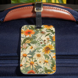 Floral Vintager Gepäckträger Gepäckanhänger