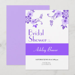 Floral Violet Einladung