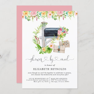 Floral Virtual Brautparty per Mail Einladung