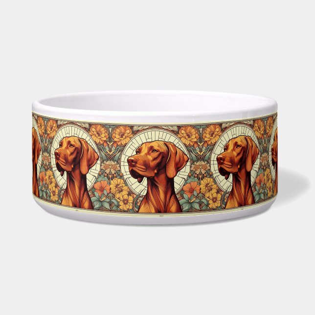 Floral Vizsla Napf (Vorderseite)